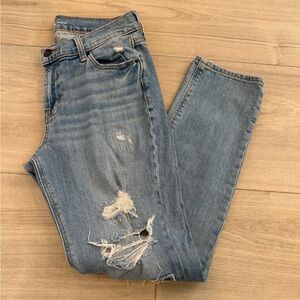 Old Navy Light Blue Distressed Boyfriend Jeans